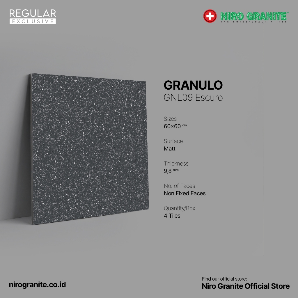 NIRO GRANITE 1st Grade - Granulo GNL09 - Matt - 60 x 60