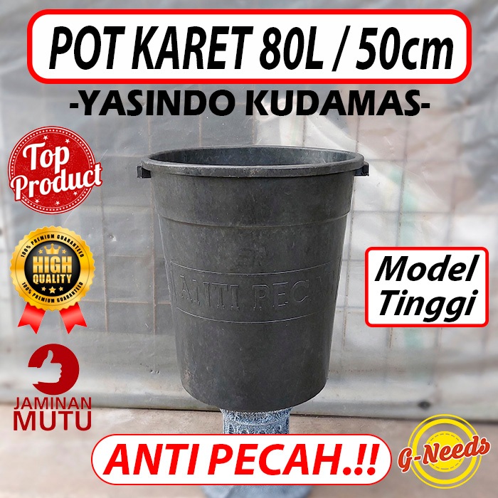 Pot Karet YASINDO 80L MODEL TINGGI Cap Kuda Mas (KHUSUS GOJEK/GRAB)