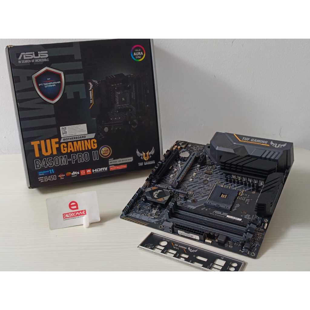 Mobo AMD B450 AM4 ASUS TUF Gaming B450M-PRO II support Ryzen 5000 --Terima Tukar Tambah (Upgrade/Dow