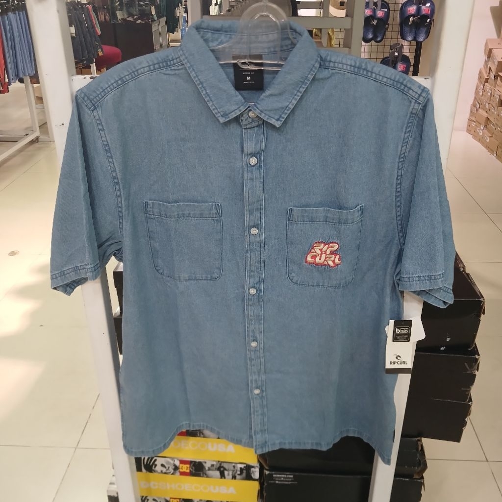 Kemeja RipCurl Raw Energy Denim Blue Wind