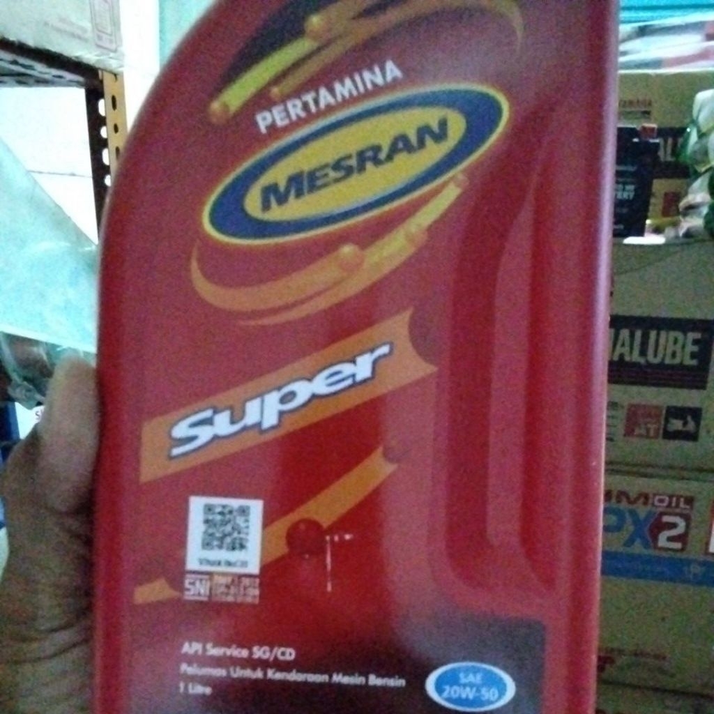oli mesin Mesran 1 liter.