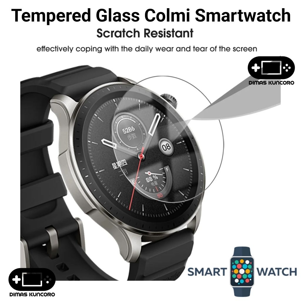 Tempered Glass COLMI Smartwatch anti gores antigores screen guard protector pelindung layar lcd colm