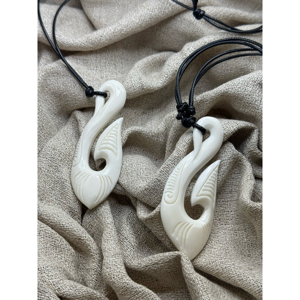 Kalung Tulang Ukir Motif Etnik K22