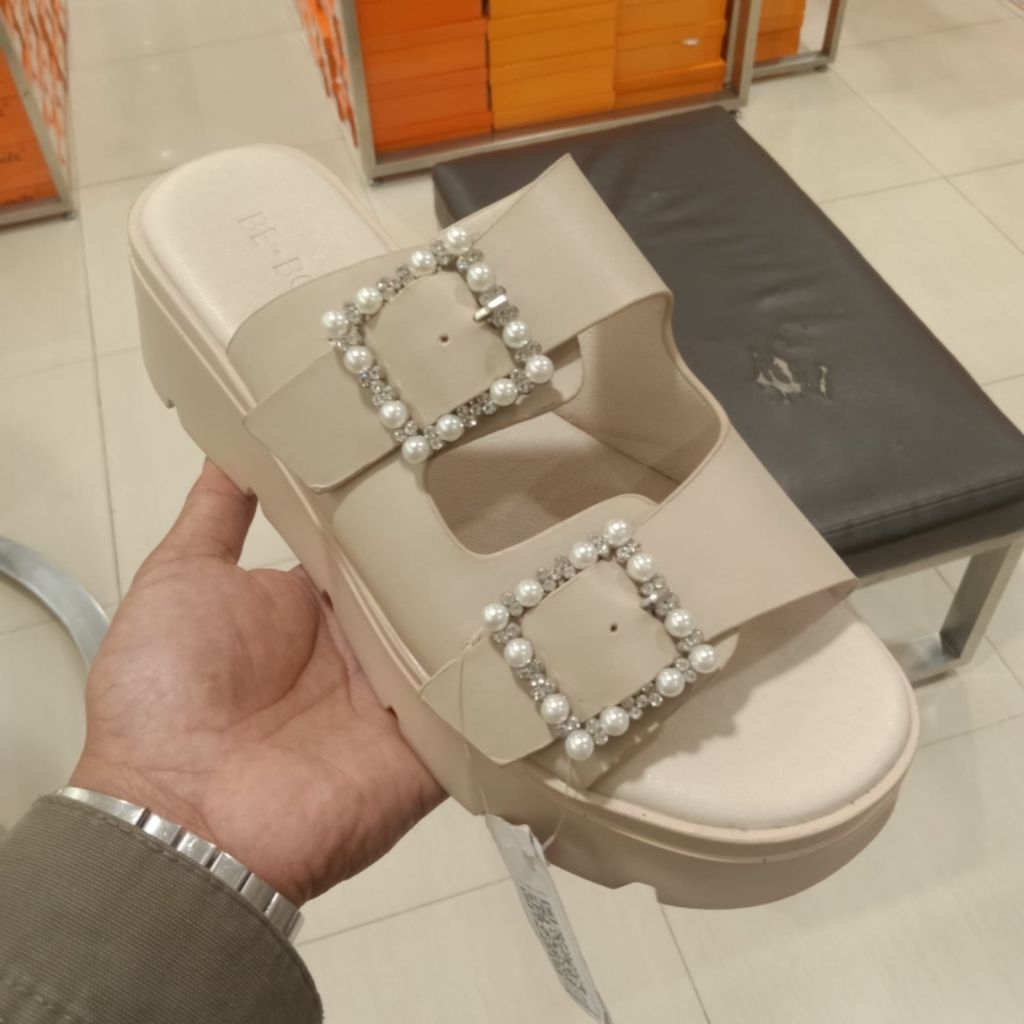 BE BOB SANDAL WEDGES CANTIK - WEDGES WANITA STYLISH - ORIGINAL