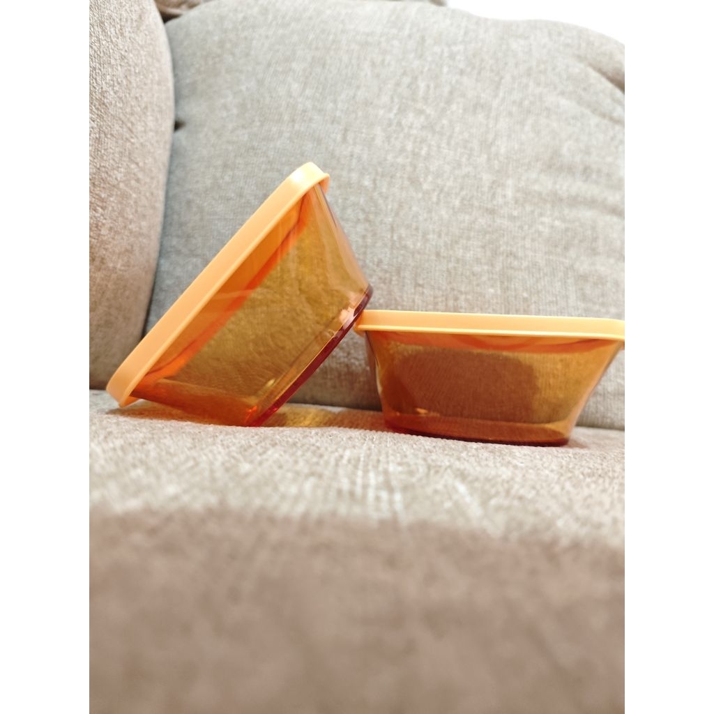 Toples tempat kue  clear kristal tupperware