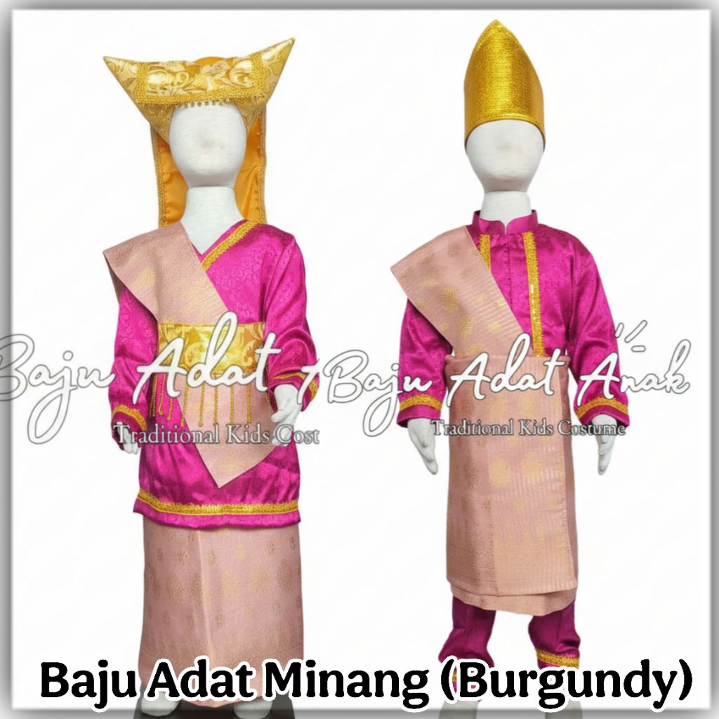BAJU ADAT MINANG ANAK PEREMPUAN | BAJU ADAT MINANG ANAK LAKI-LAKI | PAKAIAN ADAT MINANGKABAU ANAK | 