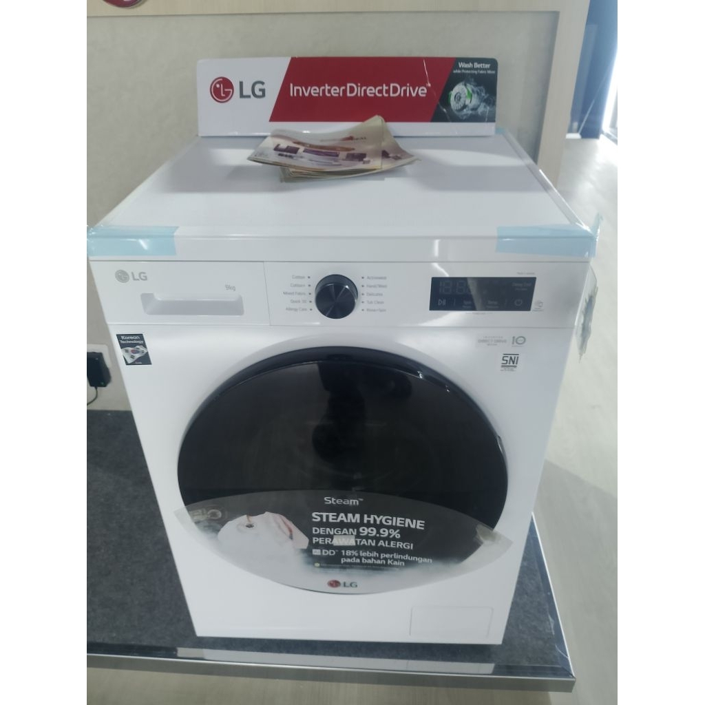 LG MESIN CUCI FB1209S5W FRONT LOADING 9 KG