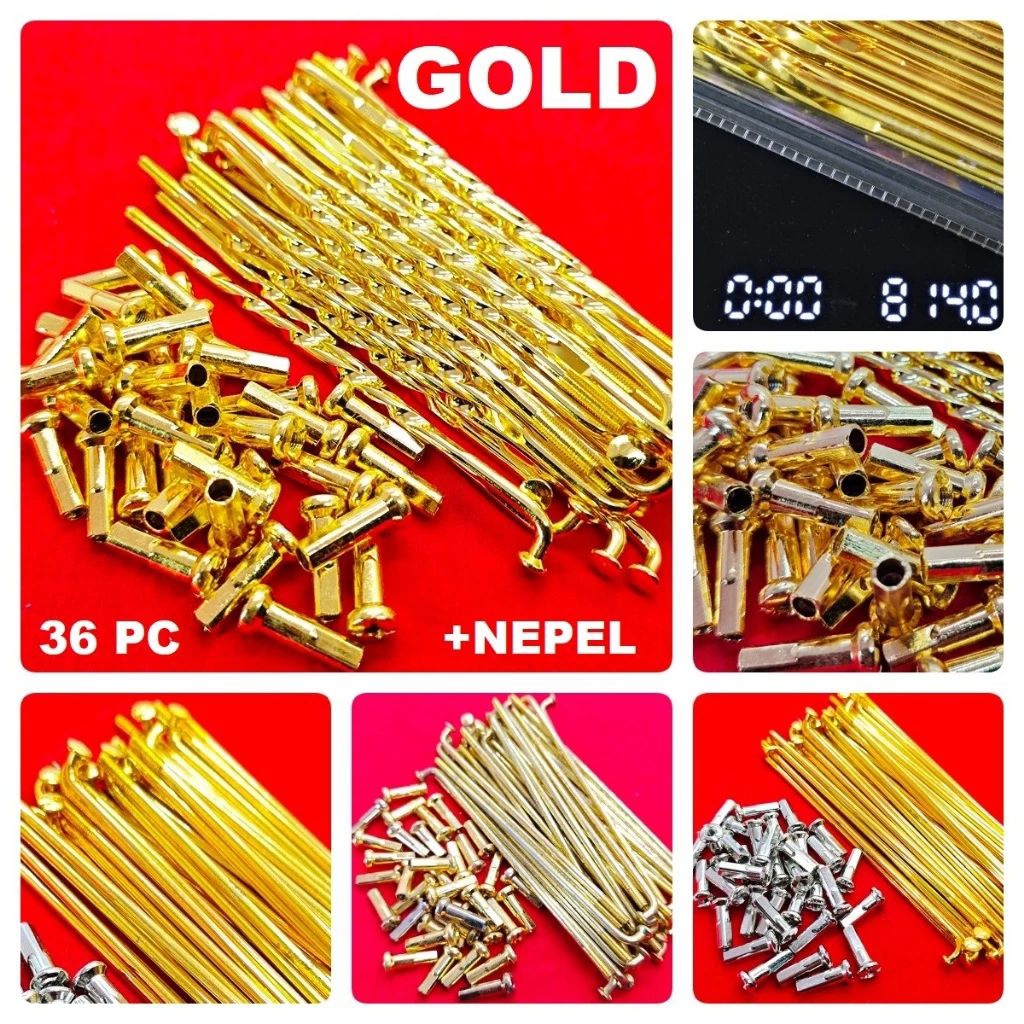 RUJI JARI JARI GOLD emas 9X130 ring 14 17 Motor Bebek Matic Matik Metic Metik Honda Vario, Beat, Sup