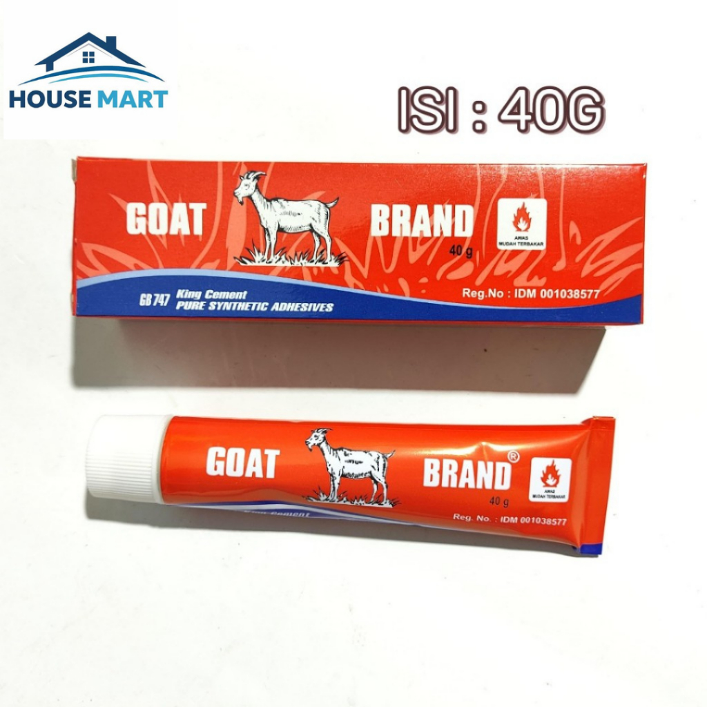 LEM KAMBING 40GRAM LEM GOAT BRAND ODOL TUBE 40G / LEM KAMBING