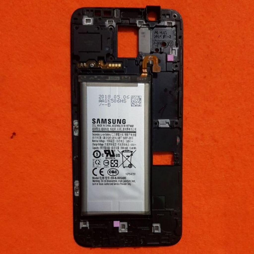 BATRE + FRAME SAMSUNG GALAXY A6 PLUS BATRE AWET DAN NORMAL FRAME MULUS NO BONCEL BONCEL ORIGINAL COP