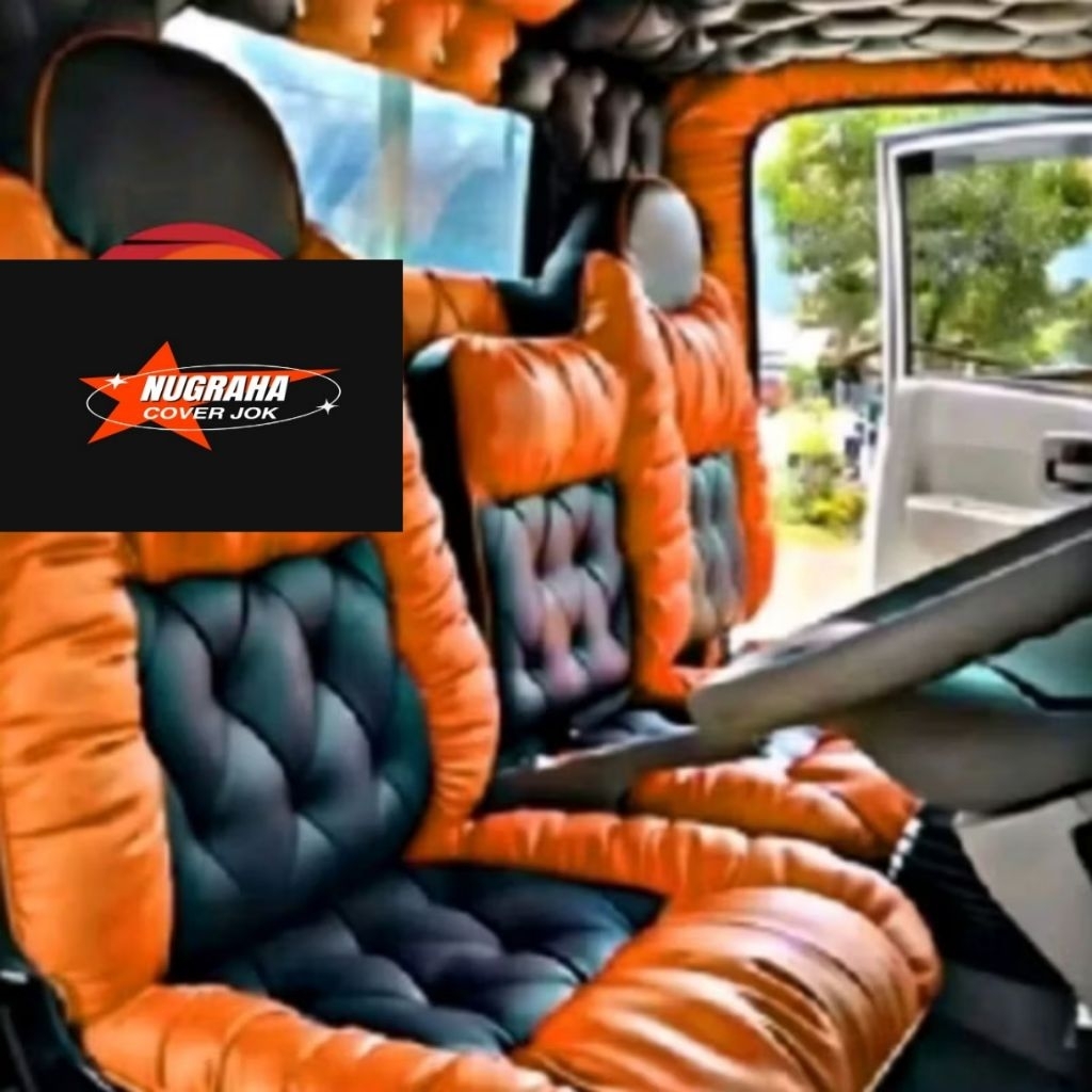 Sarung Jok Cover Seat Jok Mobil Canter Ragasa Dyna Dutro Full Ruangan Full Interior