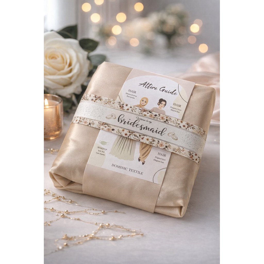 Paket Seragam Bridesmaid Satin Polos