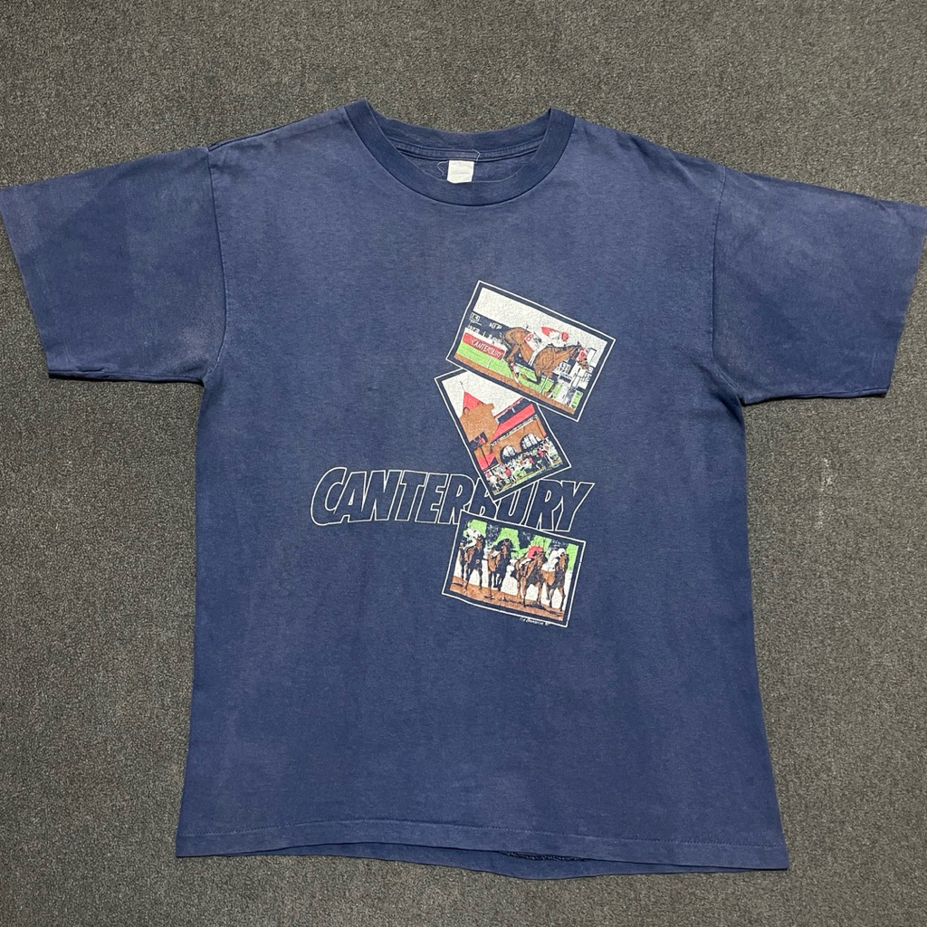 Kaos Early 90s CANTERBURY Horse Racing Competition - L