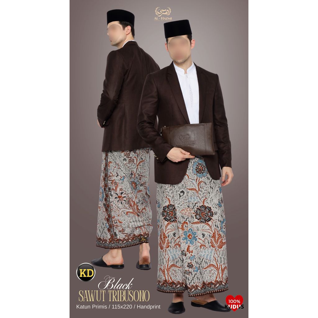 Sarung Batik Alhazmi SAWUT TRIBUSONO Katun Primis 115x220 serat alami tanpa campuran Garansi Origina