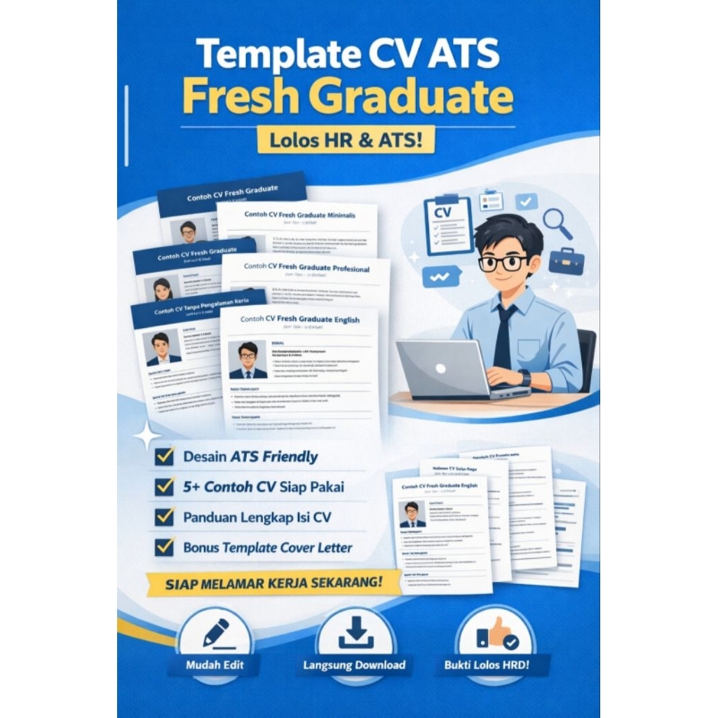Jasa pembuatan CV ATS Friendly dan template CV