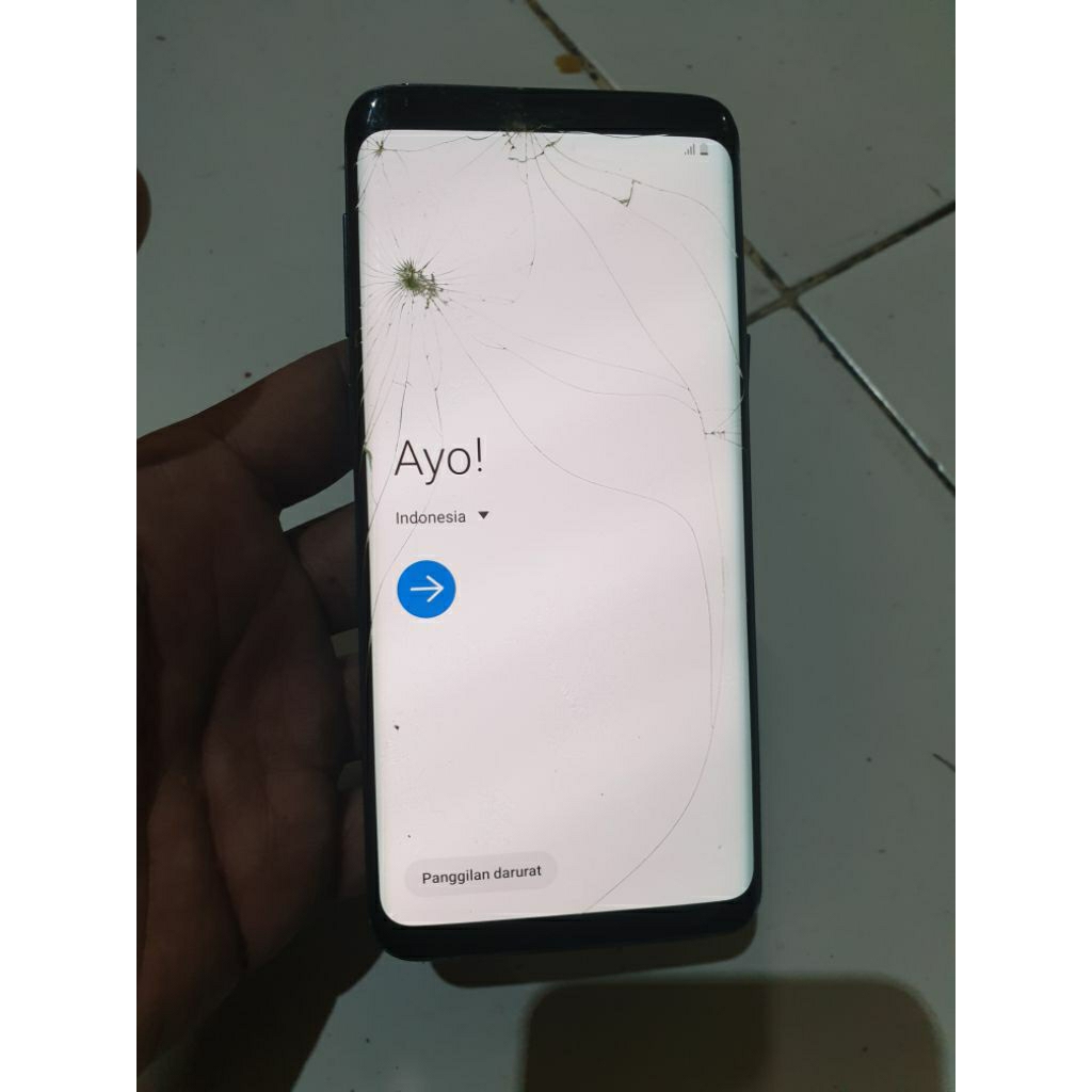 lcd samsung s9 ori cabutan,,retak