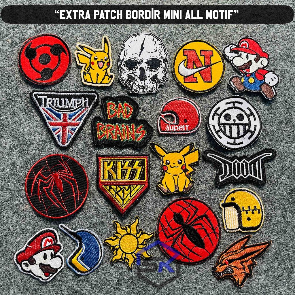 Patch Bordir Jahit Emblem Lucu Karakter Bordir Aksesoris Patch Iron Bordir Logo Iron Patch Jahit Pat