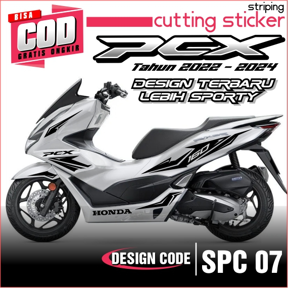 Striping PCX 160 Cutting Stiker | Code SPC07 | Stiker Pcx 160 Tahun 2021-2024 | Motif Baru