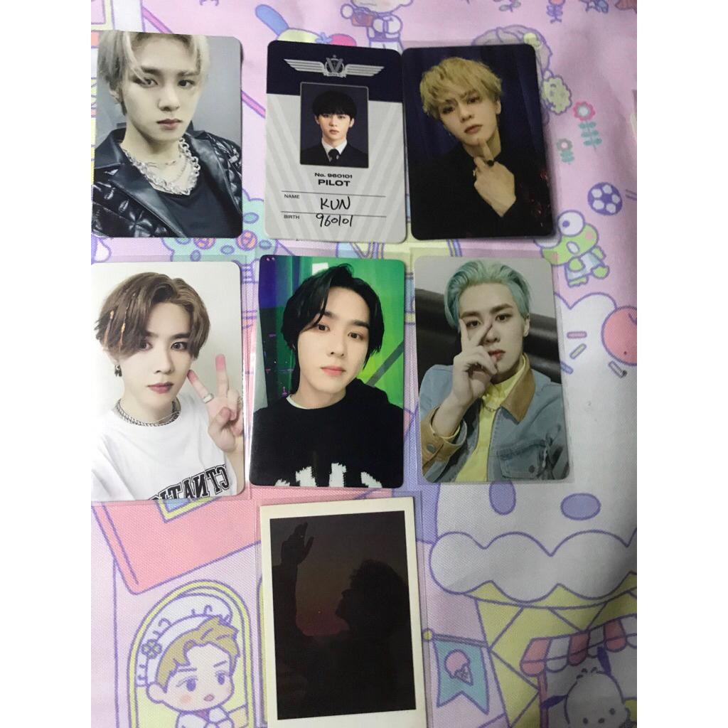 official pc photocard kun wayv nct sanrio md home polaroid from home uc universe gamecard pilot yb y