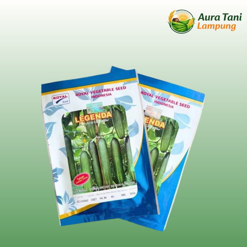 Benih Timun LEGENDA F1 20 gram - Timun Hijau Tahan Virus LEGENDA F1