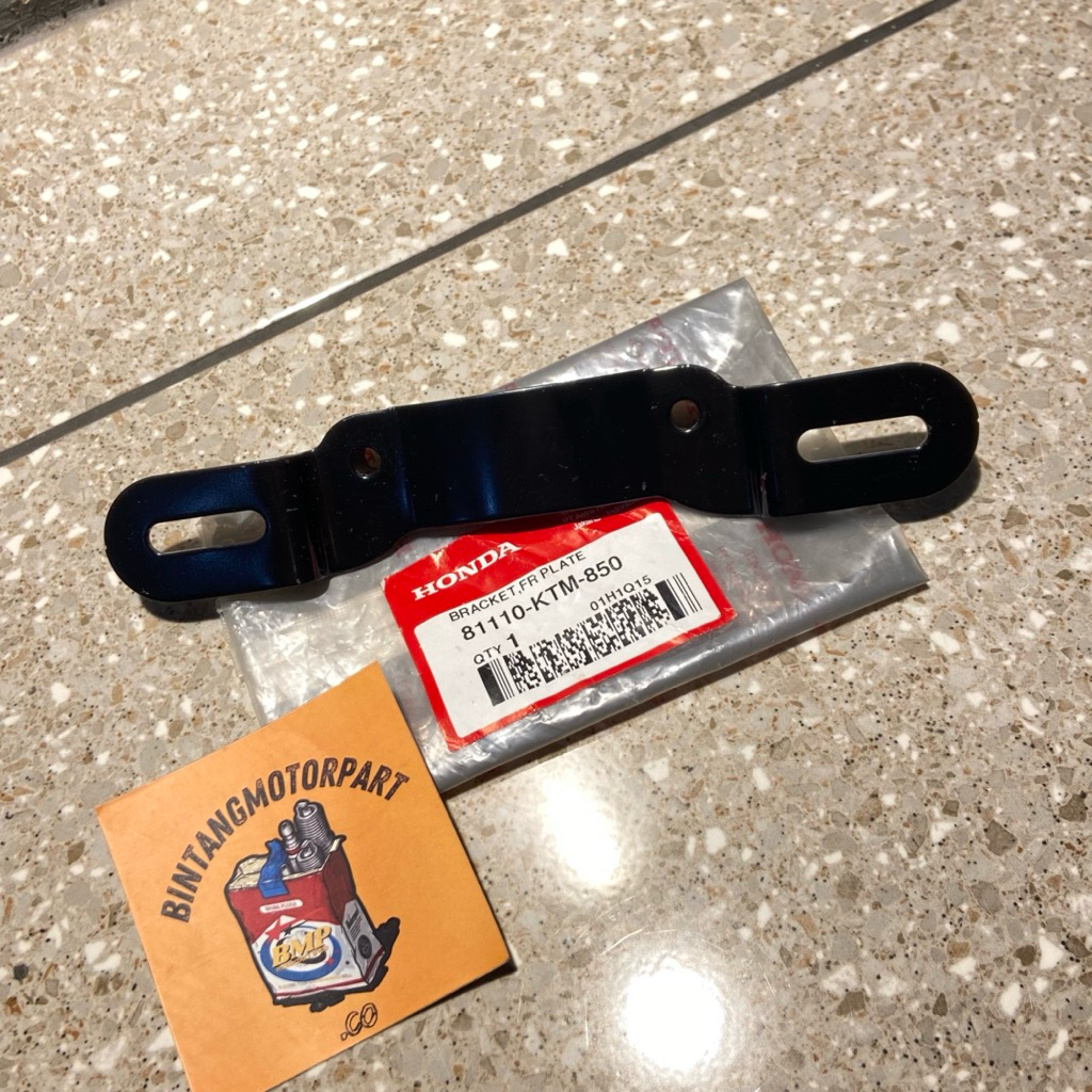81110 KTM 850 DUDUKAN PANGKON PLAT NOMOR DEPAN SUPRA X125 REVO SUPRA INJEKSI ORIGINAL AHM