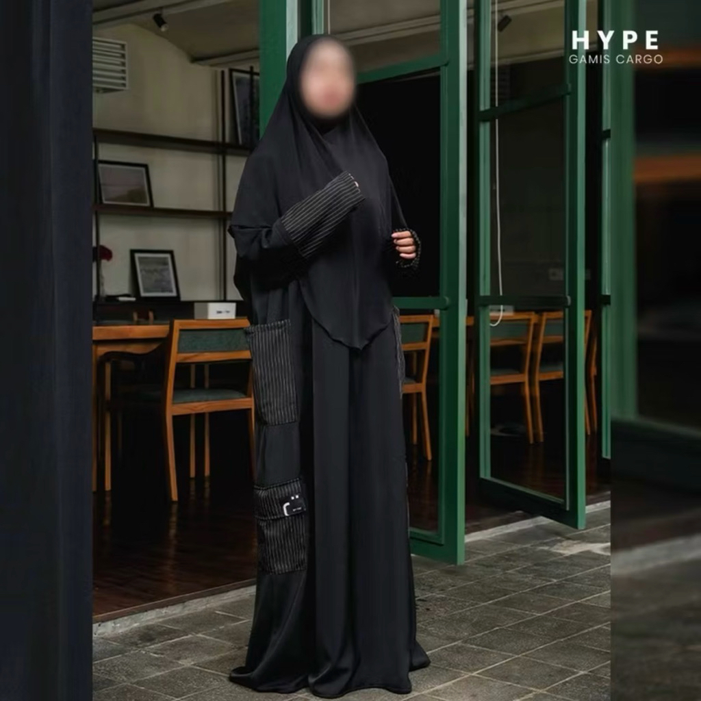 Preloved Gamis Cargo Hype TA by TRZ pl gamis cargo hype abaya cargo