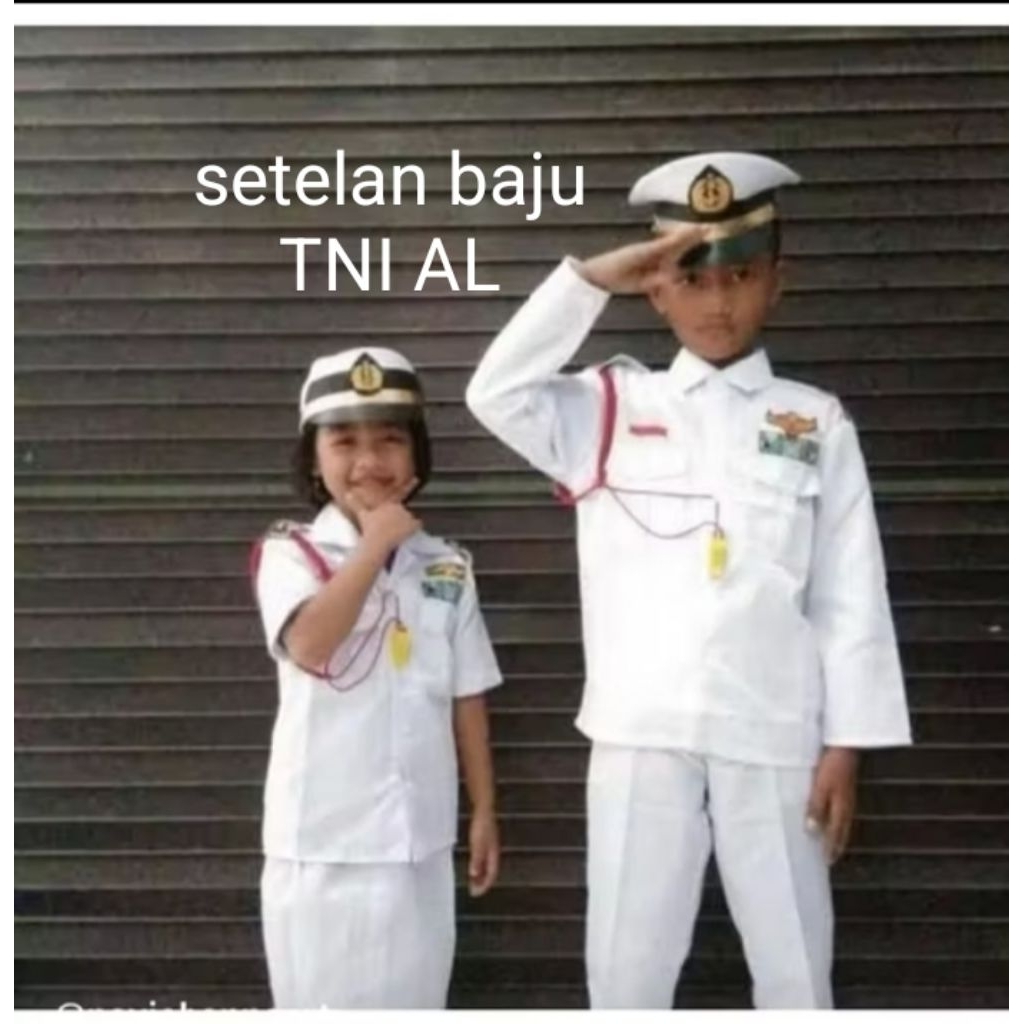 setelan baju tentara AL putra dan putri /baju TNI AL putra dan putri