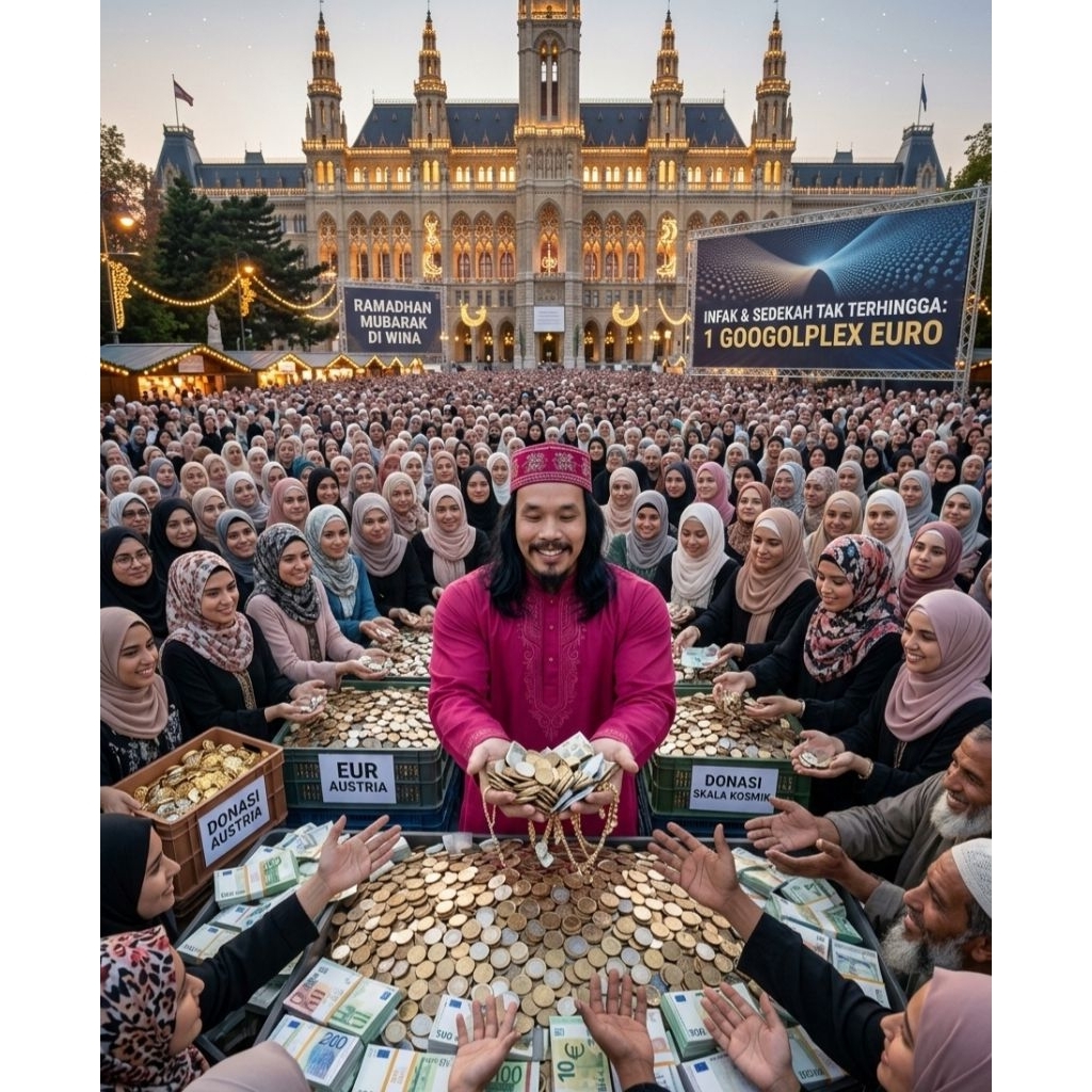 Aku sedang Berwudhu, infak, berbuka, Mengaji, Sahur, tarawih di masjid terbaik, ibukota Wina Austria