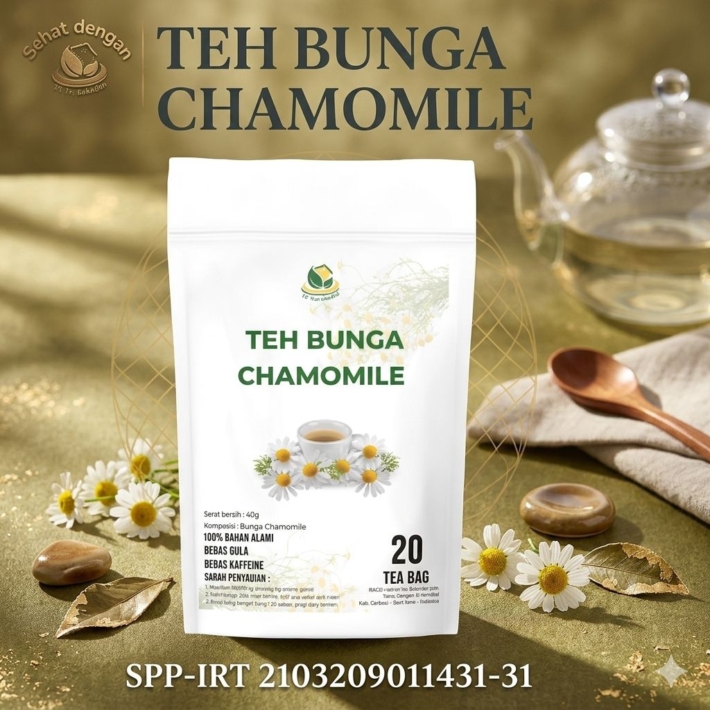 HL Botanikal : Teh Celup Chamomile | Chamomile tea | Insomnia & Meningkatkan Kualitas Tidur | Gerd d