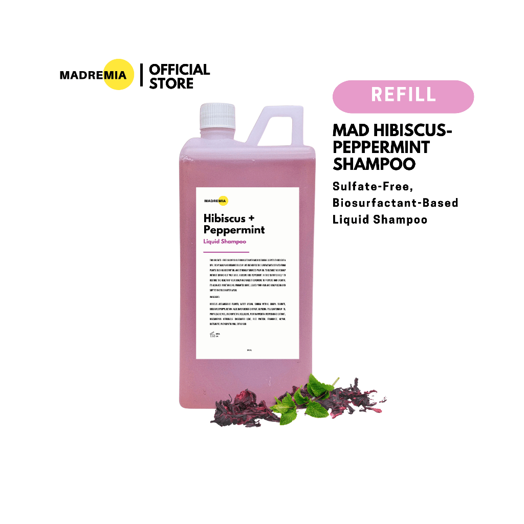 Madremia Mad Hibiscus-Peppermint Shampoo (sulfate Free) REFILL