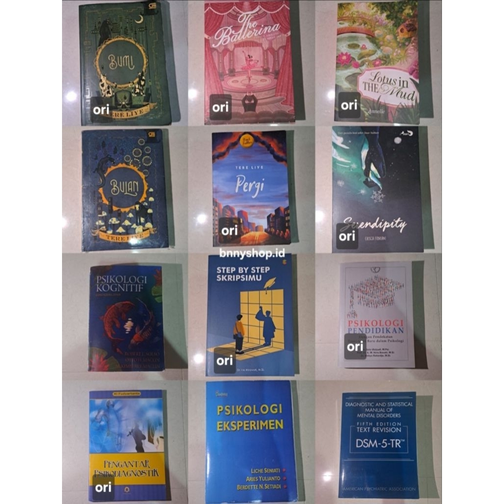PRELOVED BUKU NOVEL & PSIKOLOGI