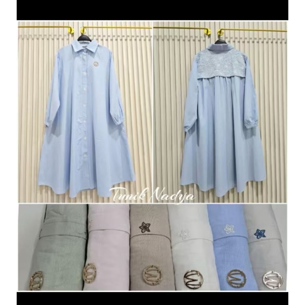 tunik winody/atasan midi dress  bordir