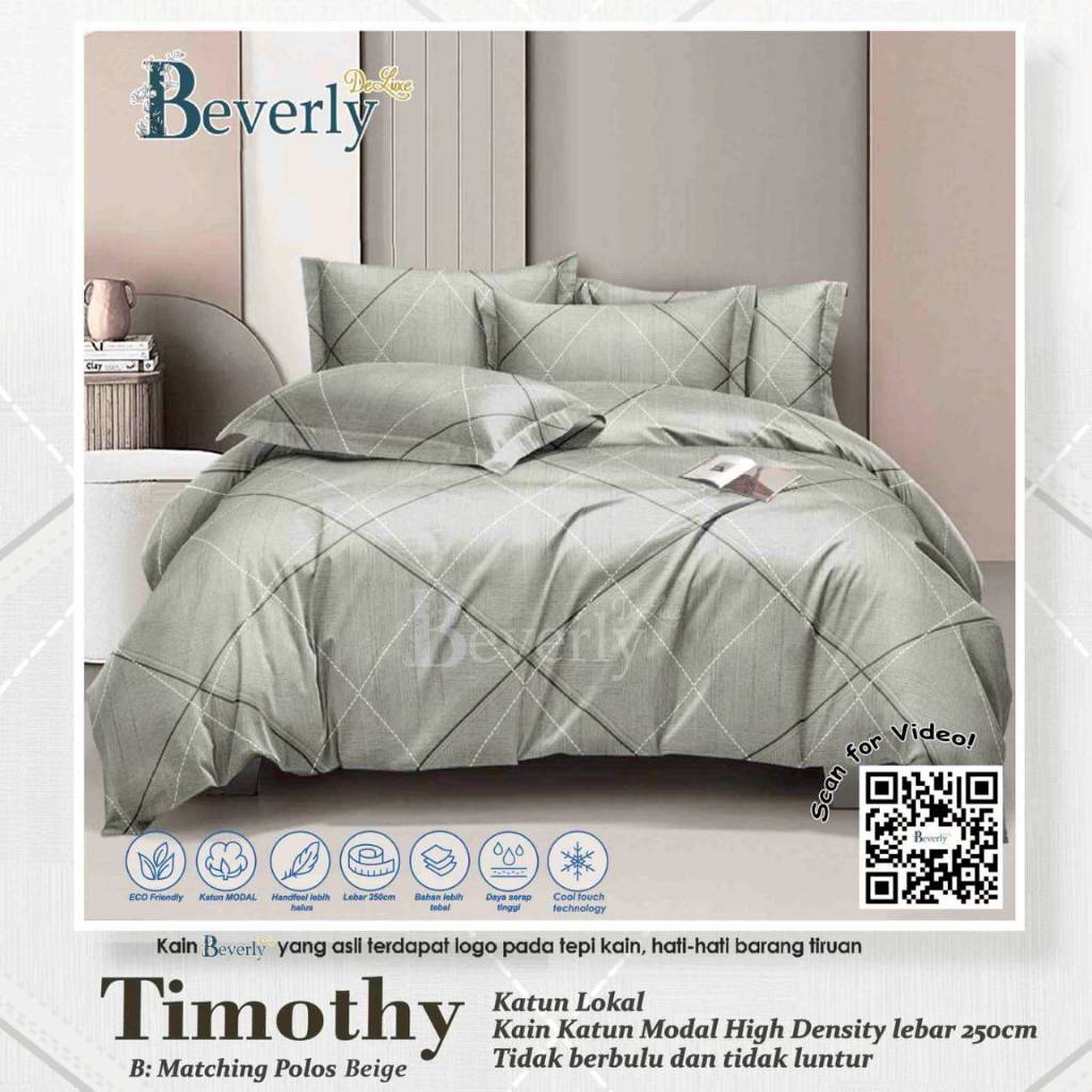 Bedcover & Sprei Premium Katun BEVERLY Motif Timothy