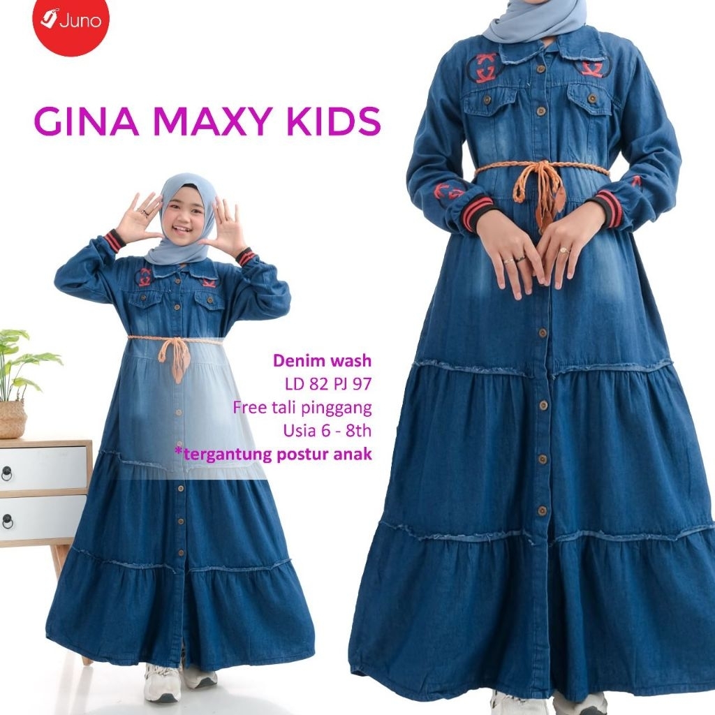 AMORA KIDS MAXY ORI SAYBA / GAMIS ANAK JEANS MURAH