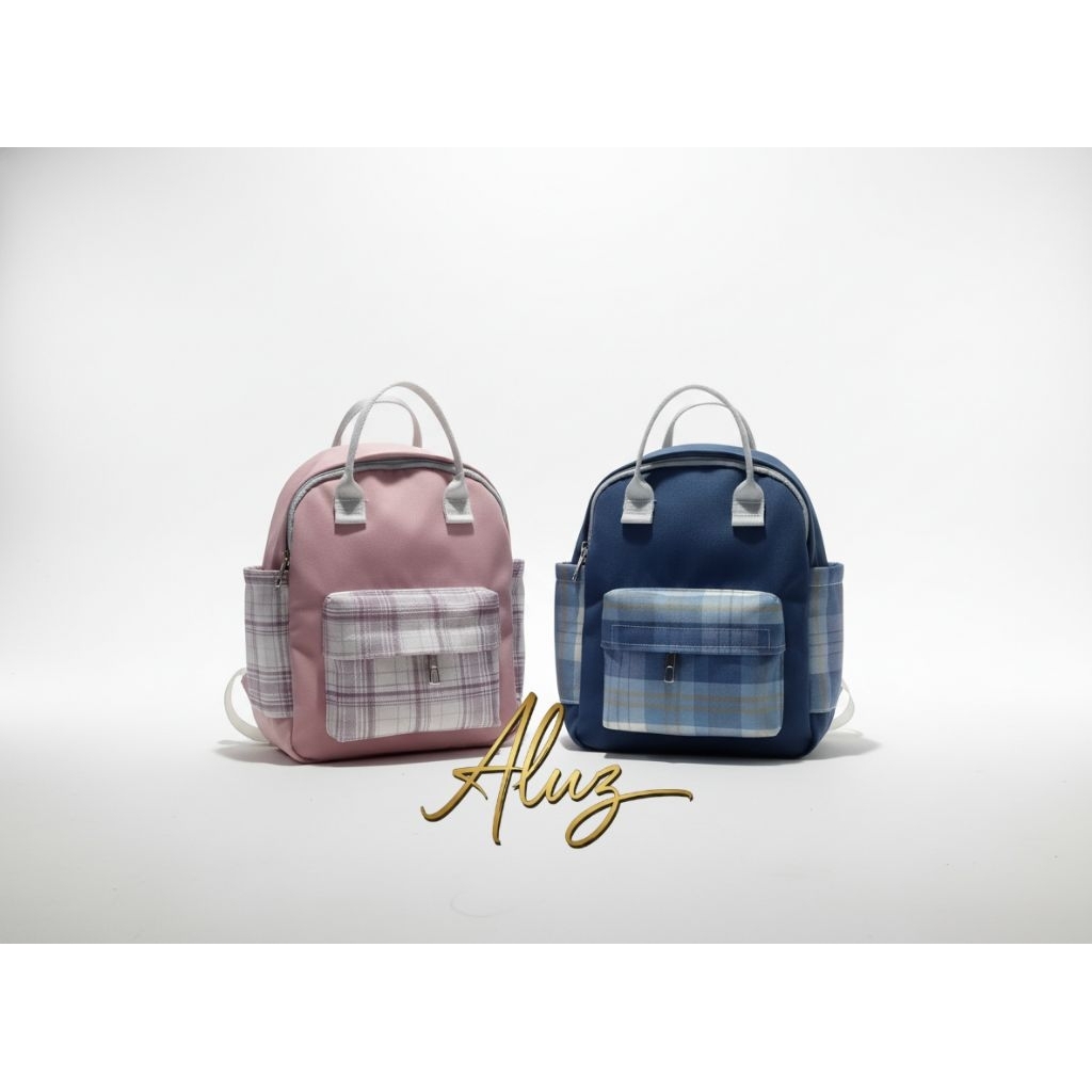 Tas Mini Wanita Multifungsi Bahan Kanvas Tebal Tas Ransel Lucu
