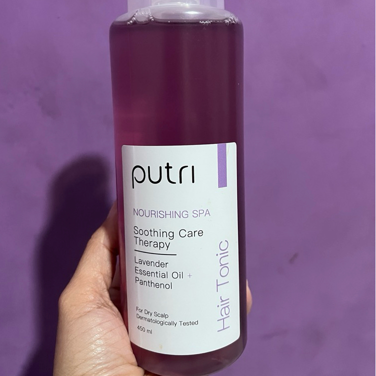 PUTRI Hair Tonic Spa Lavender Ungu 450ml*