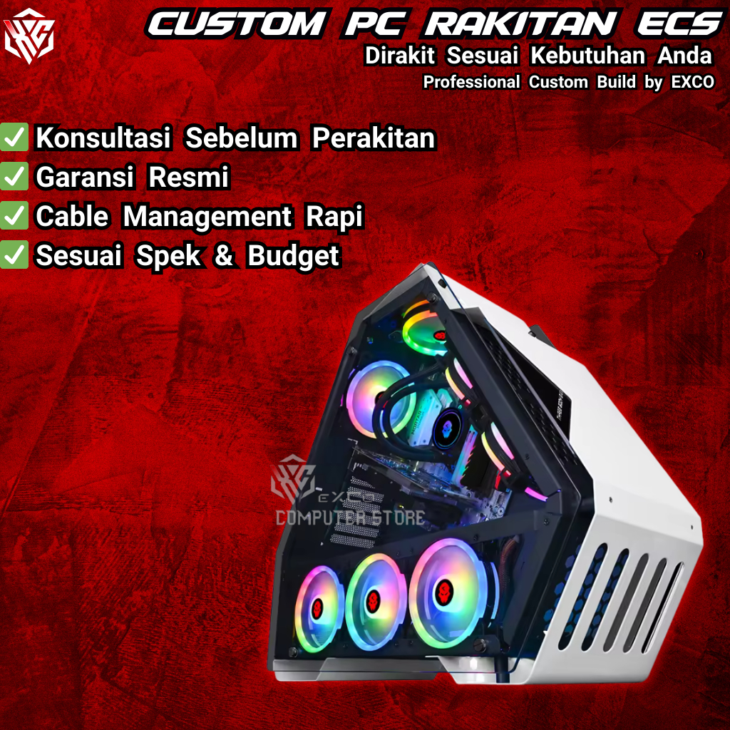 Custom PC Rakitan ECS 1.4 - Custom PC Rakitan EXCO Computer Store