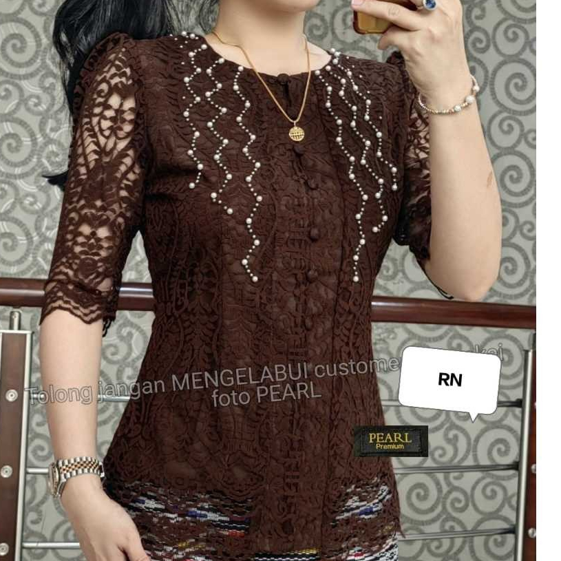 BLUS BROKAT PREMIUM/KEBAYA PESTA BATAK MUTIARA