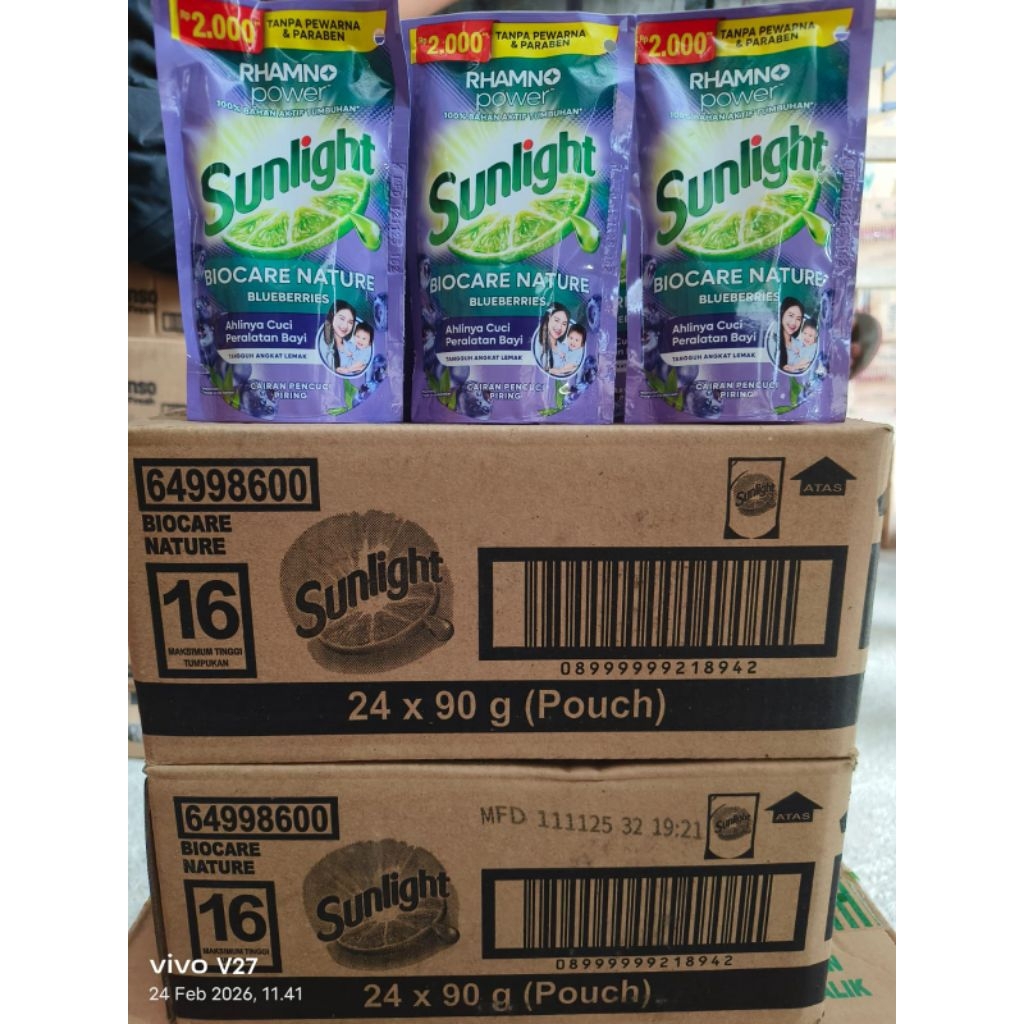 PROMO SUNLIGHT BIOCARE NATURE kemasan 2000 1dus 24 pcs