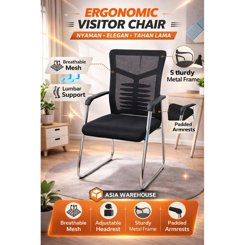 Kursi Kerja Kantor[PENGIRIMAN DARI MEDAN] Murah / Kursi Kerja Jaring Manager Minimalis / MEDAN SUMUT
