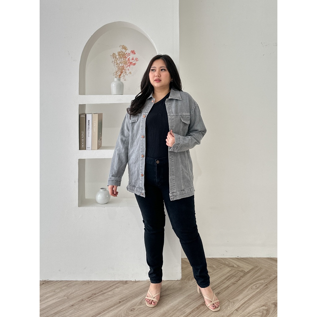 BRISIA JEANS - NARA Oversized Jacket Jeans / Denim Jacket Jumbo