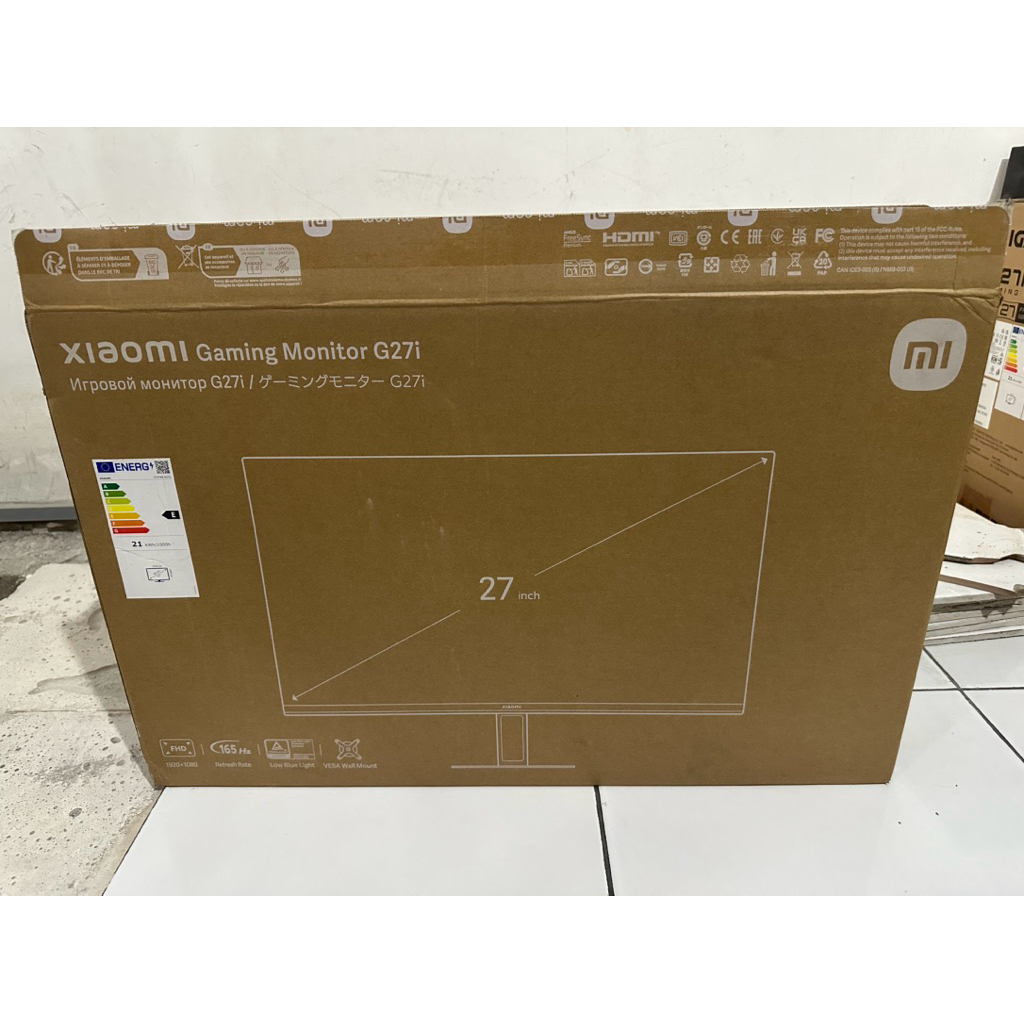 xiaomi monitor g27i bekas jatuh