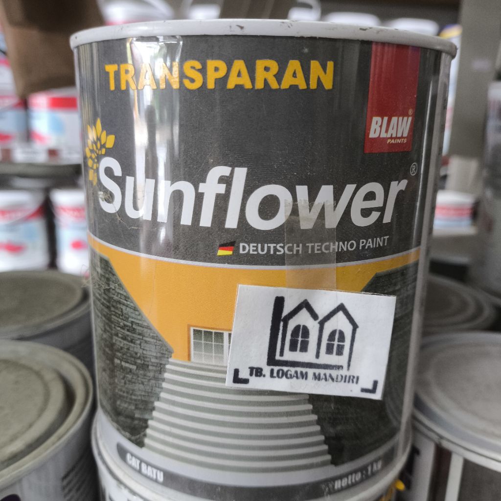 Sunflower Cat Pelapis Batu Alam Warna Hitam, Hitam Dof, Transparan (1kg)