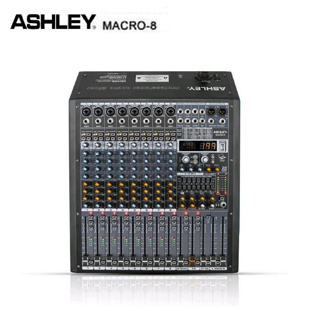 MIXER AUDIO ASHLEY MACRO8 MACRO 8 ORIGINAL