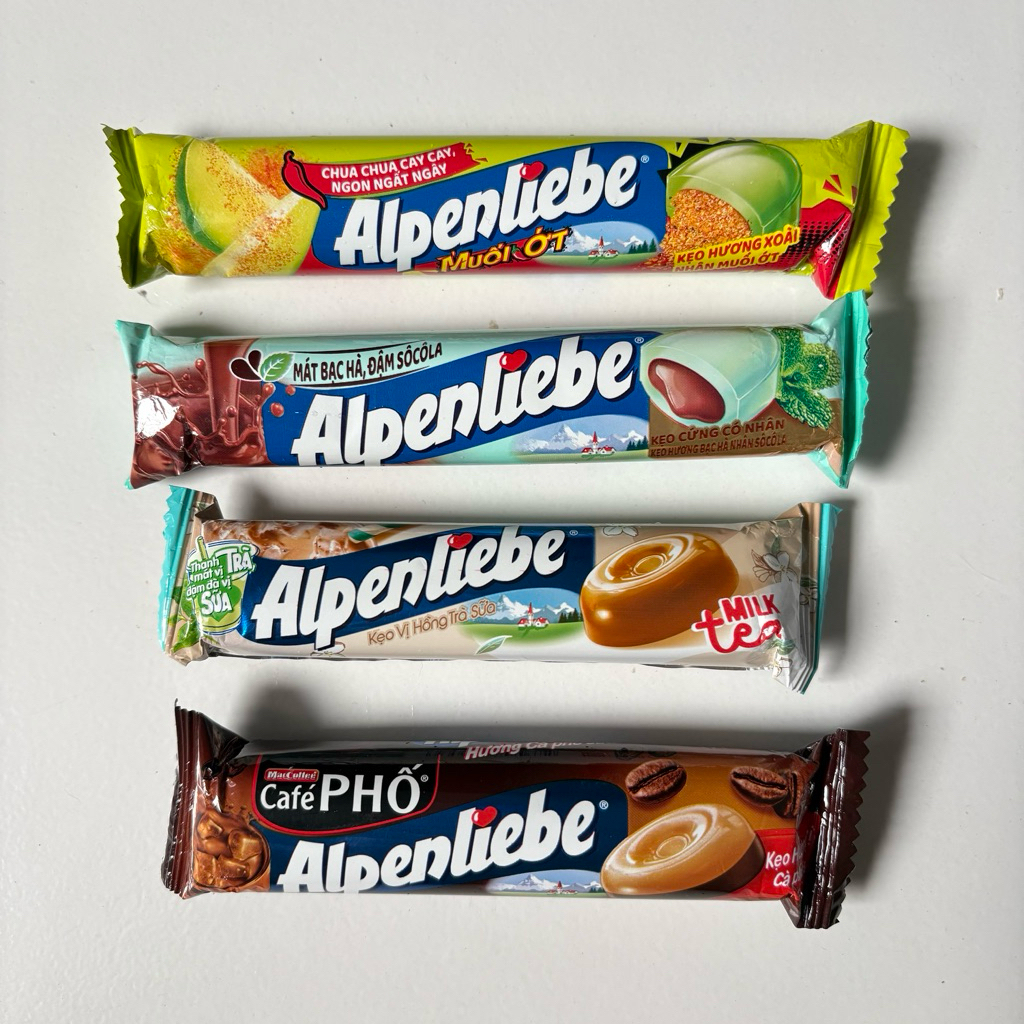 Permen Alpenliebe Rasa kopi / chocomint / rujak / milk tea