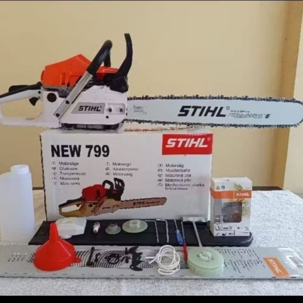 ORIGINAL!!  Mesin Gergaji Potong Kayu STIHL NEW 799 Bar 22 Inch Laser dan Rantai / Mesin Chainsaw Se