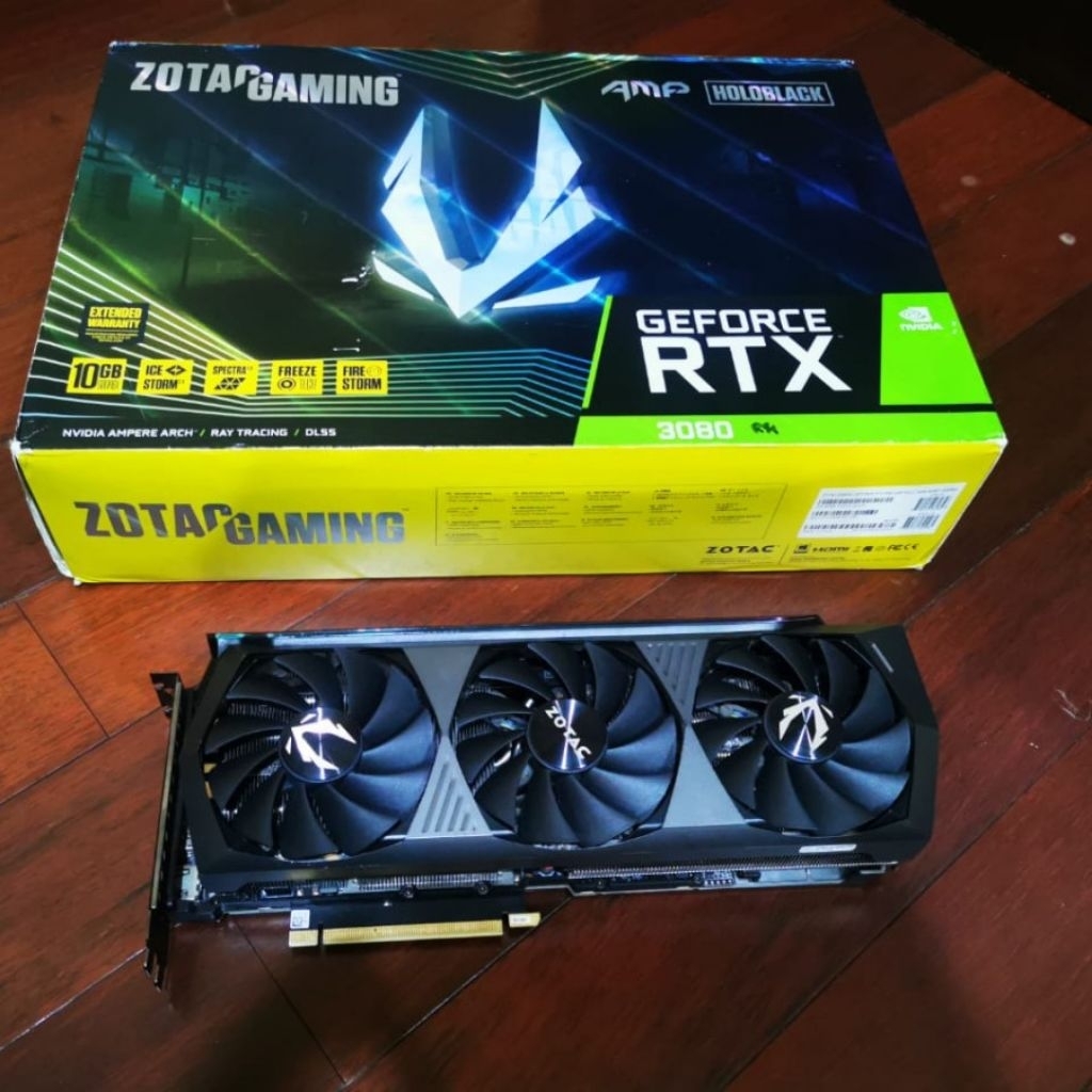 VGA RTX 3080 ZOTAC HOLOAMP(Non LHR), MURAH AJA GARANSI OFF