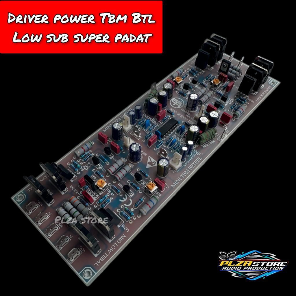 Kit driver power Tbm Btl low sub padat lengkap input balance  suara super clarity komponen premium