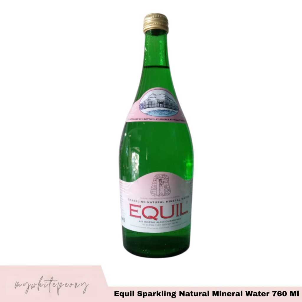 Equil Sparkling Natural Mineral Water Kemasan Botol 760 Ml