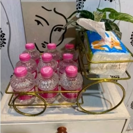 Rak Aqua / Rak besi / Rak Minuman/ Minimalis